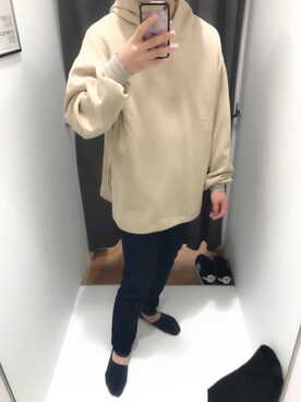 「STUDIOUS（ステュディオス）のアイテム（パーカー）」を使った、kensukeさん（メンズ・170cm）の秋コーディネート