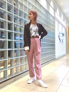 「アイテム（その他アウター）」を使った、コウノナホさん（レディース・164cm・20代）の冬コーディネート