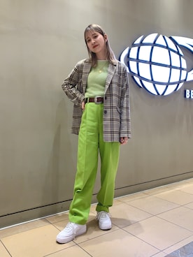 「Ray BEAMS（レイビームス）のアイテム（ジャケット/アウター）」を使った、コウノナホさん（レディース・164cm）の冬コーディネート