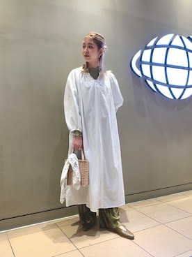 「RBS」｜「アイテム（ワンピース/ドレス）」を使った、コウノナホさん（レディース・164cm）の冬コーディネート