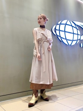 コウノナホさん（レディース・164cm）の春コーディネート