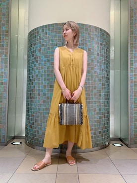 「RBS」｜「アイテム（ワンピース/ドレス）」を使った、コウノナホさん（レディース・164cm）の春コーディネート