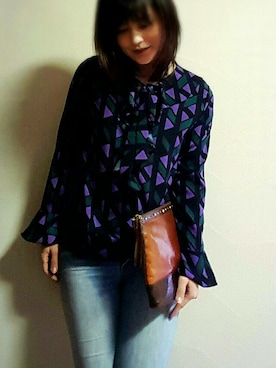 「ボウタイブラウス」｜city-roseさん（レディース・160cm）の春コーディネート