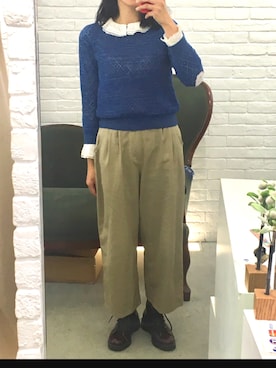 「DRIES VAN NOTEN（ドリスヴァンノッテン）のアイテム（スカート）」を使った、ギャラハモさん（レディース・163cm）の春コーディネート