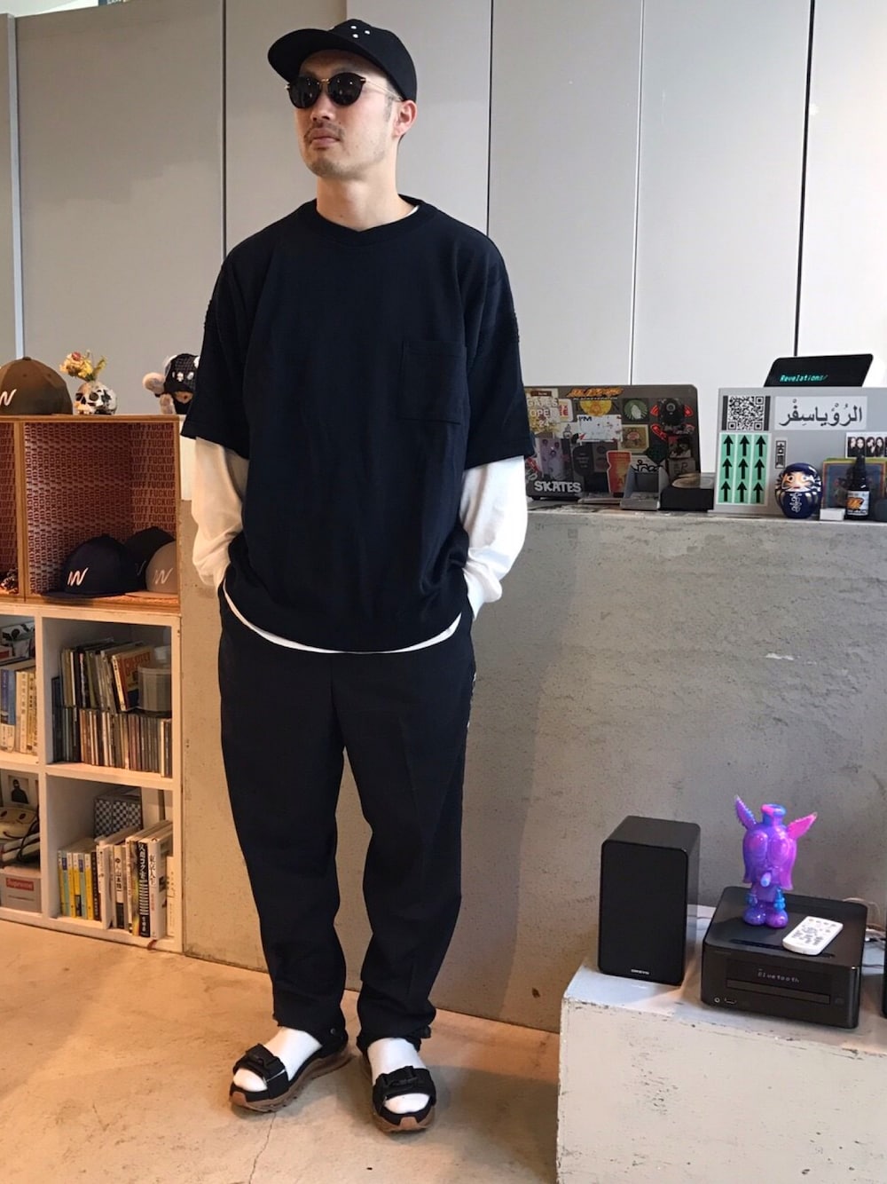 tado_billさんの「YASHIKI Iromuji Knit（YASHIKI）」を使ったコーディネート