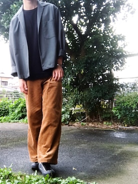 「AURALEE」｜KAZ"さん（メンズ・184cm）の秋コーディネート