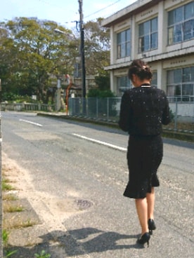 「卒業式コーデ」｜「アイテム（セットアップ）」を使った、Ayaさん（レディース・156cm）の春コーディネート