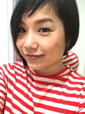 「red and white」｜Cynister シンの助さん（レディース・147cm）の冬コーディネート