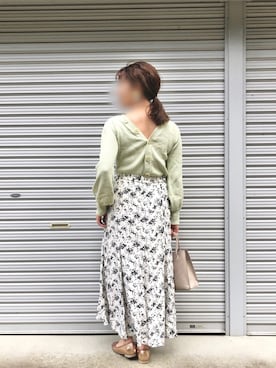 「DISCOAT（ディスコート）のバレーシューズ（バレエシューズ）」を使った、Riiaさん（レディース・154cm）の春コーディネート
