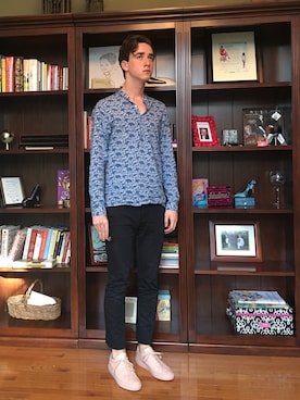 「sandro（サンドロ）のアイテム」を使った、chipskylurkさん（メンズ・183cm）の夏コーディネート