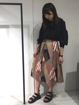 Yuki Kagayaさん（レディース・165cm）の夏コーディネート