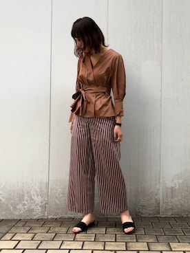 Yuki Kagayaさん（レディース・165cm）の夏コーディネート