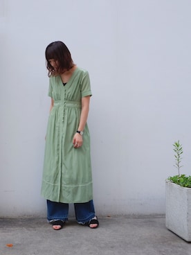 Yuki Kagayaさん（レディース・165cm）の夏コーディネート