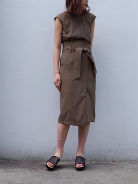 Yuki Kagayaさん（レディース・165cm）の夏コーディネート