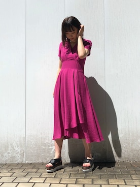 Yuki Kagayaさん（レディース・165cm）の夏コーディネート