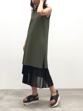 Yuki Kagayaさん（レディース・165cm）の夏コーディネート