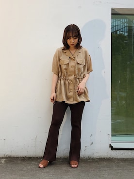 Yuki Kagayaさん（レディース・165cm）の夏コーディネート