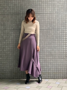 Yuki Kagayaさん（レディース・166cm）の秋コーディネート