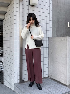 Yuki Kagayaさん(レディース・166cm)の冬コーディネート