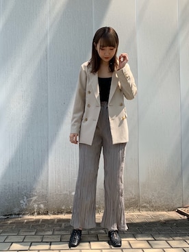 Yuki Kagayaさん（レディース・166cm）の春コーディネート