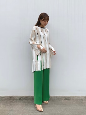 Yuki Kagayaさん（レディース・166cm）の夏コーディネート