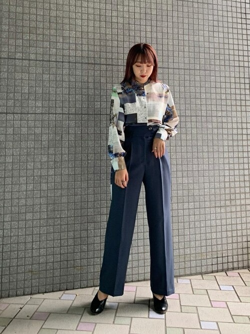 UNITEDTOKYO 】 フォトコラージュブラウス（UNITED TOKYO EC事業