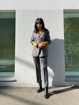 Yuki Kagayaさん（レディース・166cm）の冬コーディネート