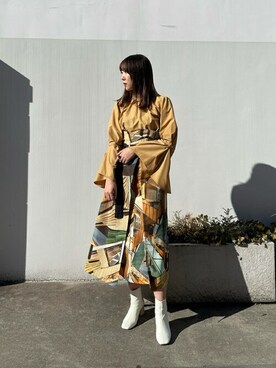 Yuki Kagayaさん（レディース・166cm）の冬コーディネート