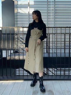 Yuki Kagayaさん（レディース・166cm）の冬コーディネート