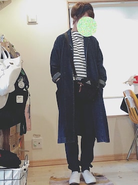 「デニムonデニム」｜「アイテム（その他）」を使った、MARu☽°.*さん（レディース・159cm）の春コーディネート