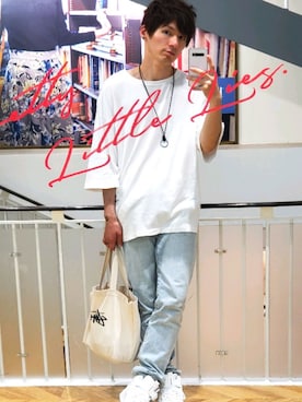 「Abercrombie&Fitch（アバークロンビーアンドフィッチ）のアイテム（デニムパンツ）」を使った、ポン太さん（メンズ・175cm）の秋コーディネート