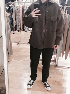 「ブラウン×ブラック」｜arataさん（メンズ・163cm）の秋コーディネート