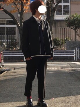 「アイテム（ブルゾン）」を使った、ゆきさん（メンズ・161cm・10代）の冬コーディネート