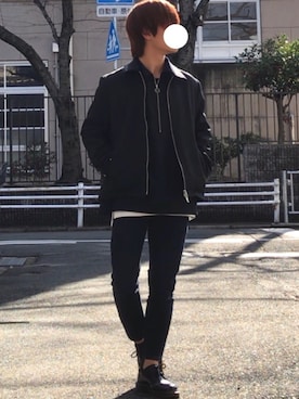 「アイテム（ブルゾン）」を使った、ゆきさん（メンズ・161cm・10代）の冬コーディネート