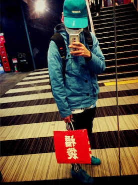 「#supreme」｜ りきさん（メンズ・176cm）の冬コーディネート