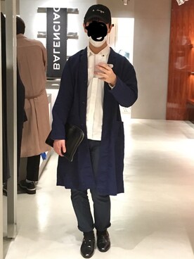 「HARUTA」｜「アイテム（その他アウター）」を使った、tyangeさん（メンズ・165cm）の春コーディネート