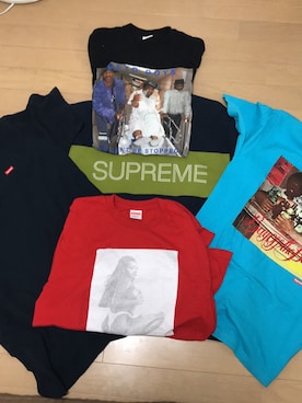 「Supreme （シュプリーム）のアイテム（トップス、その他）」を使った、とよだかずやさん（メンズ・162cm）の秋コーディネート