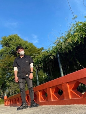 「Fitbit（フィットビット）のアイテム」を使った、Sさん（メンズ・165cm）の春コーディネート