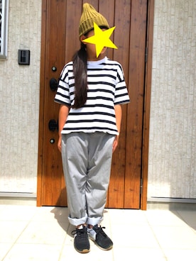「rps（アールピーエス）のアイテム（パンツ）」を使った、のんさん（キッズ・140cm）の夏コーディネート