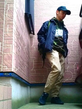 「VANS（バンズ）のアイテム（その他アウター）」を使った、なつきさん（メンズ・165cm）の春コーディネート