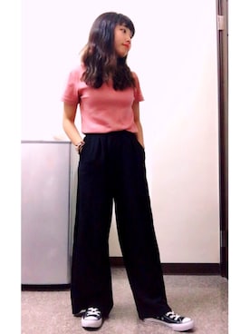 「NET（ネット）のアイテム（パンツ）」を使った、Janeさん（レディース・145cm）の夏コーディネート