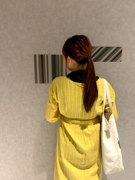 「アイテム（シャツワンピース）」を使った、Minamiさん（レディース・158cm・10代）の冬コーディネート