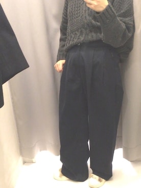 「B.L.U.E（ビーエルユーイー）のアイテム（トップス）」を使った、mikityさん（レディース・153cm）の冬コーディネート
