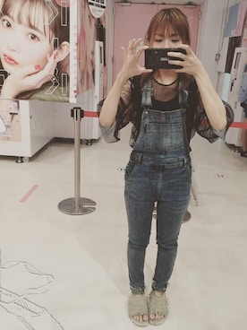 「RVCA（ルーカ）のアイテム（サロペット/オーバーオール）」を使った、cinamon47さん（レディース・153cm）の秋コーディネート