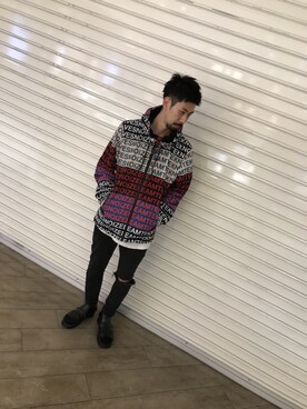 「アキコーデ」｜「アイテム（ブルゾン）」を使った、モーシーさん（メンズ・179cm）の夏コーディネート