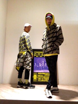 「DIESEL（ディーゼル）のアイテム（ブルゾン）」を使った、モーシーさん（メンズ・179cm）の冬コーディネート