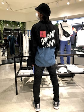 「DIESEL（ディーゼル）のアイテム（シャツ/ブラウス）」を使った、モーシーさん（メンズ・179cm）の夏コーディネート