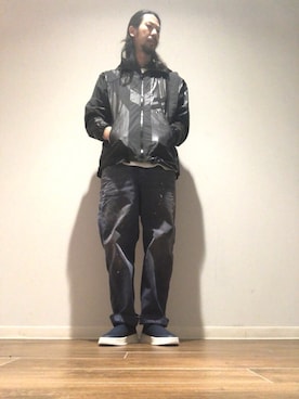 「DIESEL」｜「アイテム（ブルゾン）」を使った、モーシーさん（メンズ・179cm）の冬コーディネート