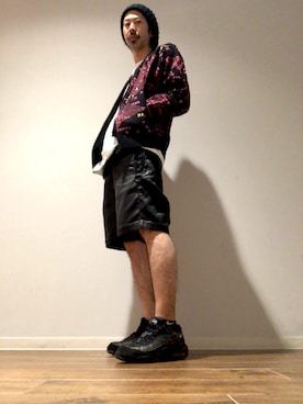 「緩い」｜モーシーさん（メンズ・179cm）の春コーディネート