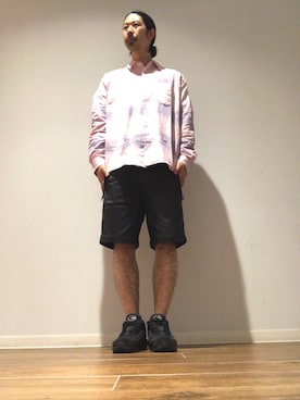 「ショーパン」｜モーシーさん（メンズ・179cm）の春コーディネート